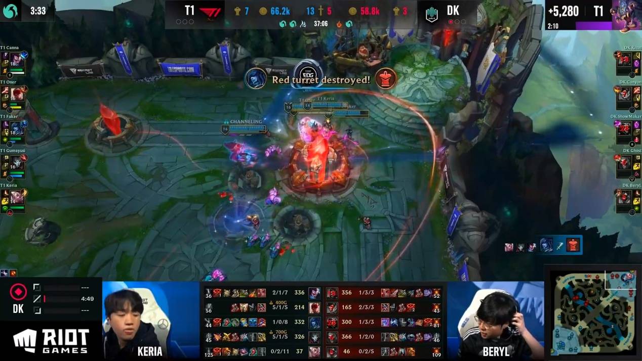 EDG翻盘TL，Oner开启传奇时刻小组赛3:1（釜山）